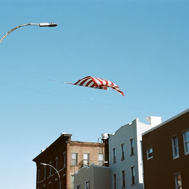 Flag over Devoe Street, Brooklyn