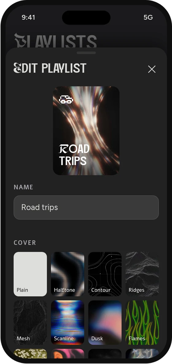 Tapedeck · edit playlist